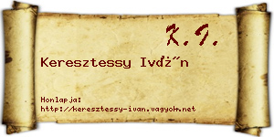 Keresztessy Iván névjegykártya